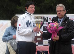 Katazina Sosna, vincitrice a Montignoso nella gara Woman's Bike Race