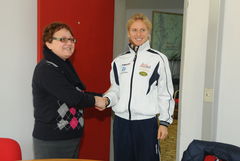 Il Sindaco Annalisa Marchi e Rasa Leleivyte  